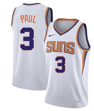 Men Phoenix Suns 3 Paul White Game Nike 2021 NBA Jersey